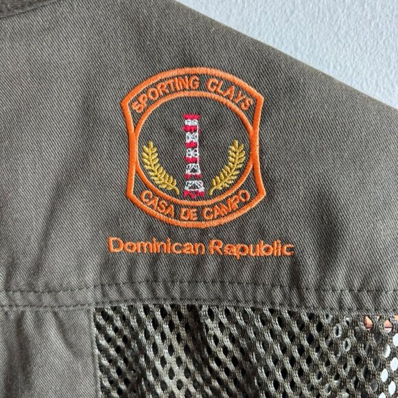 Bob Allen Mens Vintage Shooting Vest Moss Green and Black Size Medium to Large - Picture 12 of 12